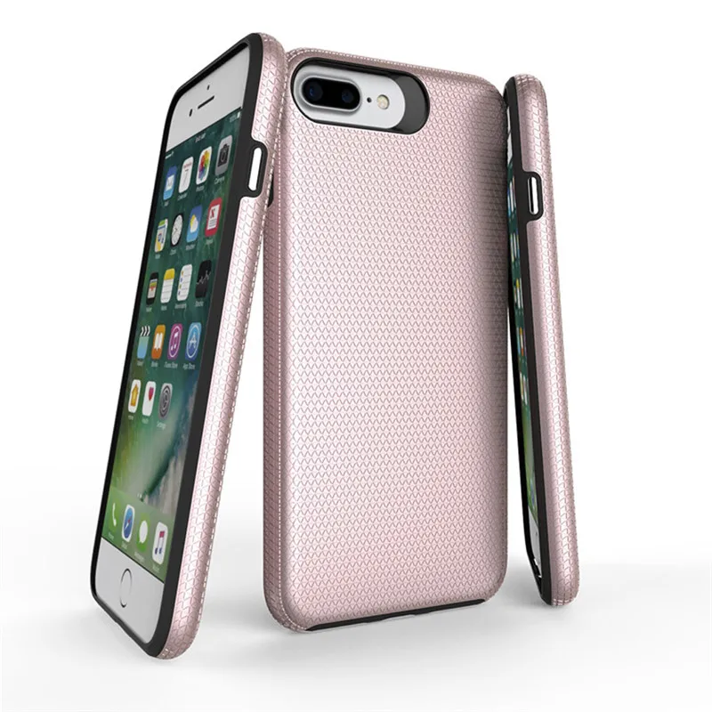 

Hard Phone Case for iPhone 8 Plus Anti-knock TPU Fitted Case for iPhone 7 Plus Double Protection Back Cover for iPhone 6s/6 Plus