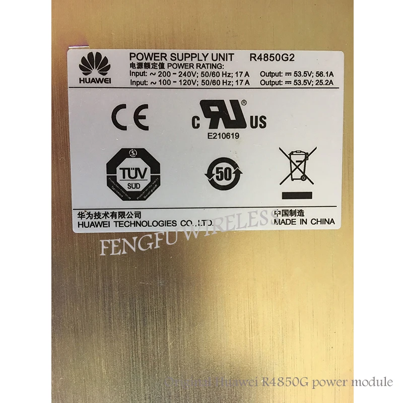 

2018 hotselling 100% New and Original Hua wei rectifier moudle R4850G2 48V / 56A Communication power with best price