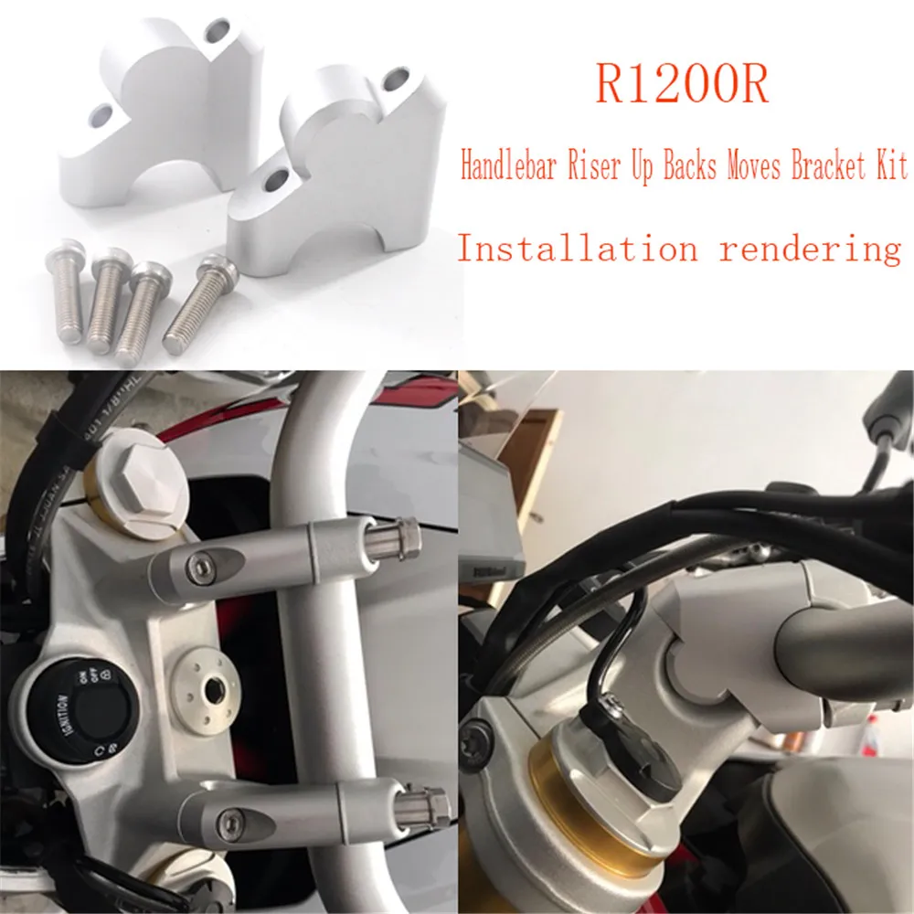 

For BMW R1200R R 1200 R 2014- 2016 Motorcycle Accessories Handle Bar Clamp Raised Extend Handlebar Mount Riser