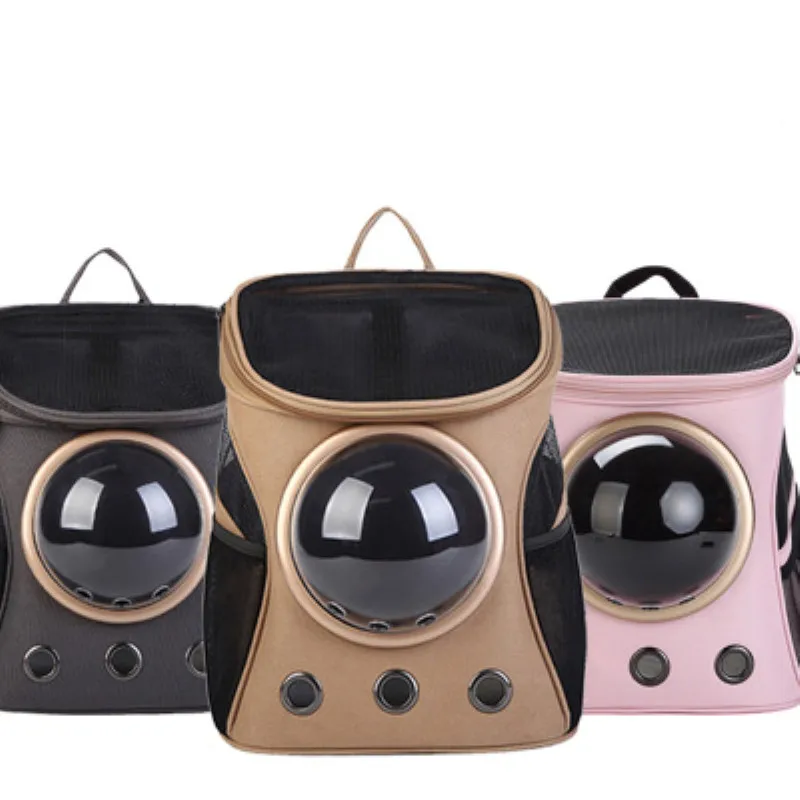 

Space capsule pet backpack,Double shoulder Backpack,Portable cat Packbag,Dog bag,Space bale,SIZE:32*25*38CM