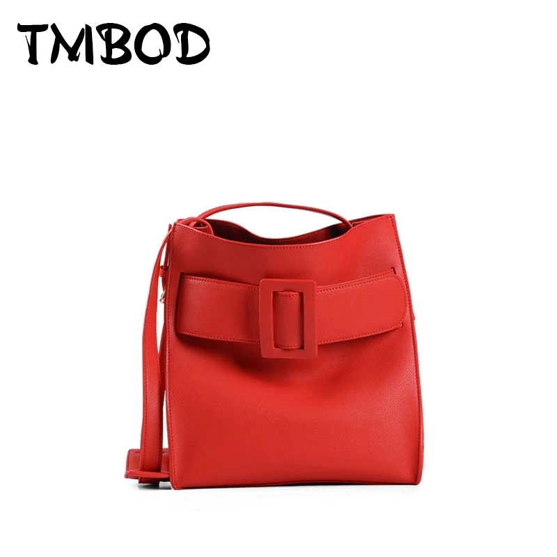 NEW 2018 Classic Buckle Bucket Bobby Bag Devon Tote Cowhide Women Split Leather Handbags Celebrity Ladies Shoulder Bags an319