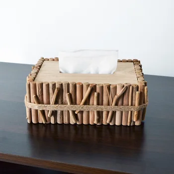 

Solid Wood Tissue Storage Box Nordic Style Household Tissue Storage Box Restaurant Hotel Office Desktop Tissue Organizer