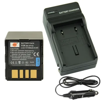 

DSTE BN-VF733U Rechargeable Battery + Travel and Car Charge for JVC GR-D290AH GR-DF570GR-D246 GR-D290US GR-DF590 GR-D247 Camera