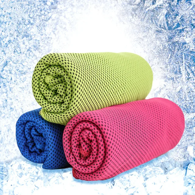 30x100 cm 2 stks microfiber coolcore stof sport handdoek strandlaken30x100 cm 2 stks microfiber coolcore stof sport handdoek strandlaken, sneldrogend voor zwemmen