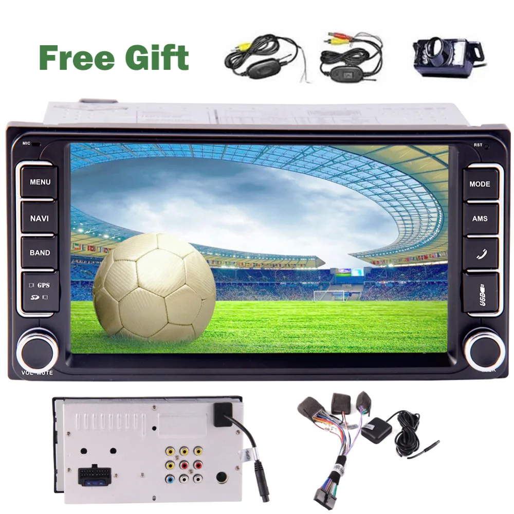 GPS навигация 2 din стерео 7 ''Wince 6 0 HD Мульти сенсорный экран Авторадио для toyota