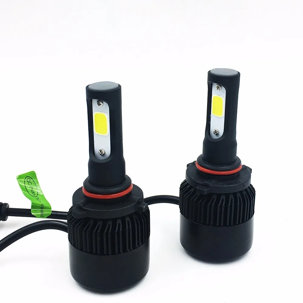 2X S2 H1 H3 H4 H7 H8 H9 H11 9005 9006 COB Del Faro 72 W фары для 8000LM светодиодный Авто ФАРИ Lampadina Della Luce di Nebbia 6500 K 24 V