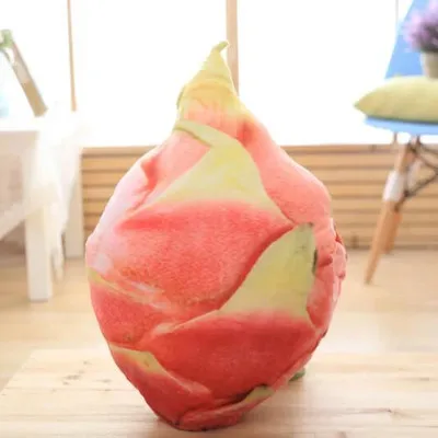 Игрушек! Творческая плюшевая игрушка интересные подделки подушки для дивана Durian манго киви клубника персик ананас подарок 1 шт - Цвет: dragon fruit