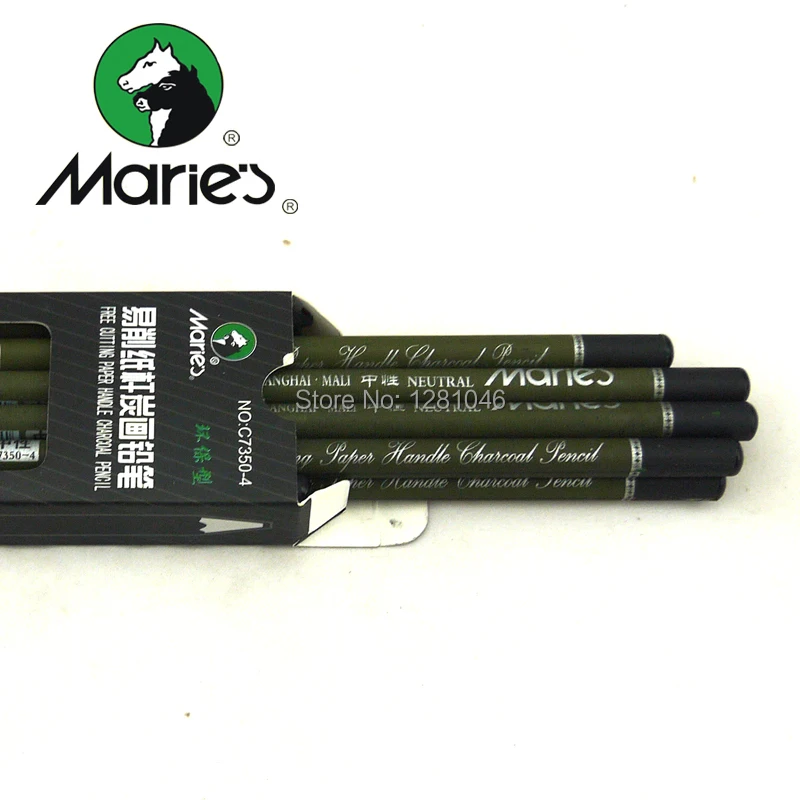 LifeMaster Maries держатель для бумаги угольный карандаш 12 шт./лот супер мягкий/нейтральный легко точить эскиз принадлежности