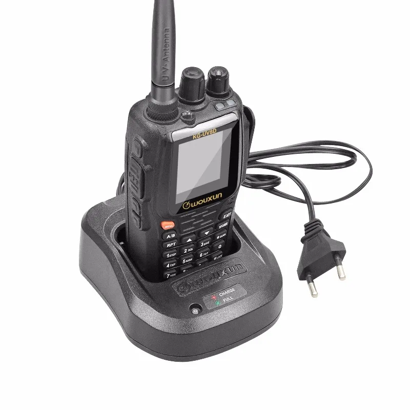 Rádio em Dois Original Novo Wouxun Vhf - Uhf 134-174 400-480mhz Cruz Repetição 999ch Sentidos 100% Kg-uv8d 1 Walkie-talkie