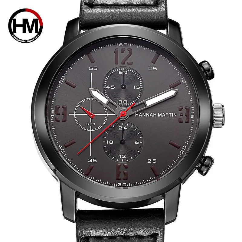 

Men Watch HM brand Ultra-thin dial With Week Calendar Display Army Military Casual Fashion Sport Men Clock Leather strap 2012