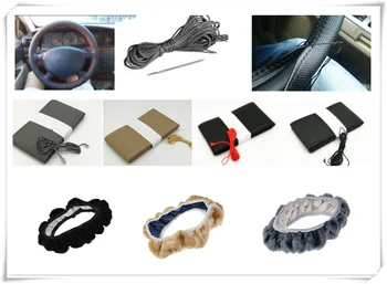 

Auto parts soft fiber leather braided steering wheel cover for Honda Sports Ridgeline NeuV S660 Project D M