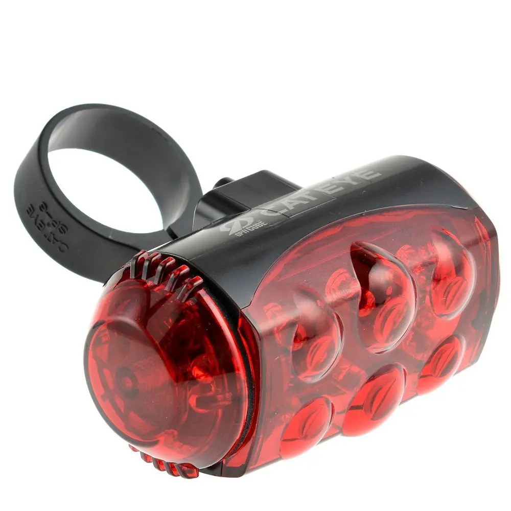 Cateye TL-LD610 Rear Cycle Light Red for Road Hybrid Mountain Bike Safety 