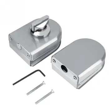 

Stainless Steel Glass Door Lock 10~12mm Glass Door Lock Rotary Knob Open/Close Home Hotel Bathroom Use For Frameless Glass Door