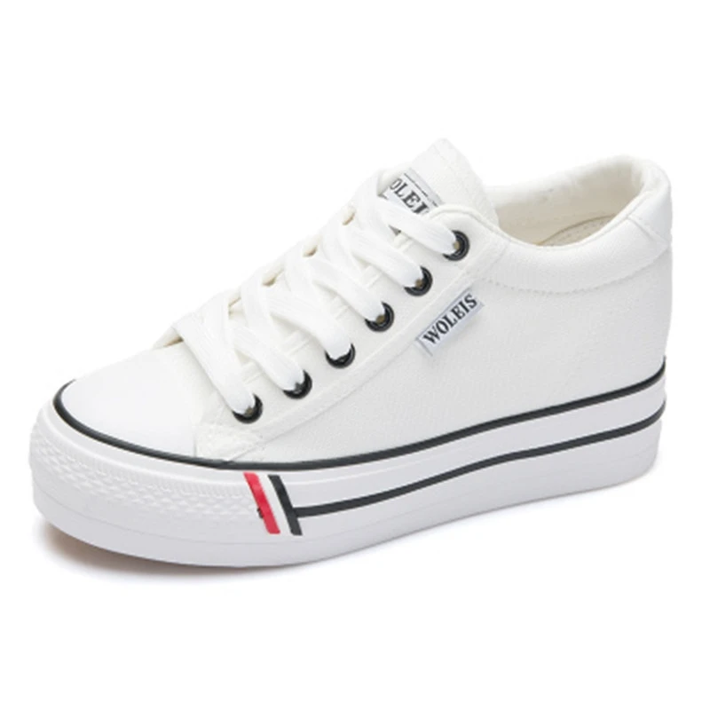 women's black and white canvas shoes