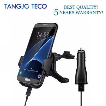

Qi Wireless Car Fast Charger Air Vent Mount Holder For Samsung Galaxy S6 S7 Note5 S6 edge+ for Iphone8 Plus X With Sony Xiaomi