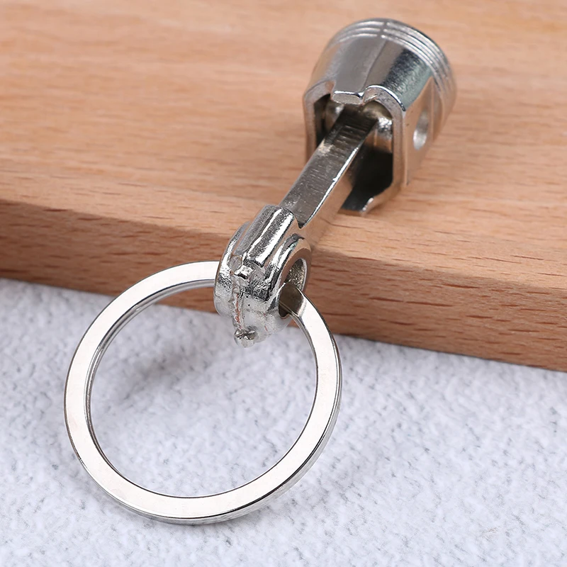 

Metal Piston Keychain Car Styling Keyfob Engine Fob Key Chain Ring Keyring