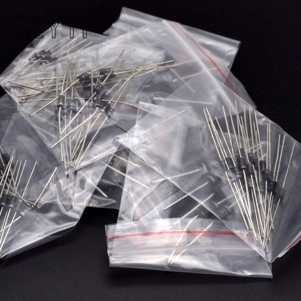 

Component Package 1n4001 1N4002 1N4004 n4007 6A10 10A10 1N5408 7kind = 100pcs Into the fast recovery diode assorted kit diy