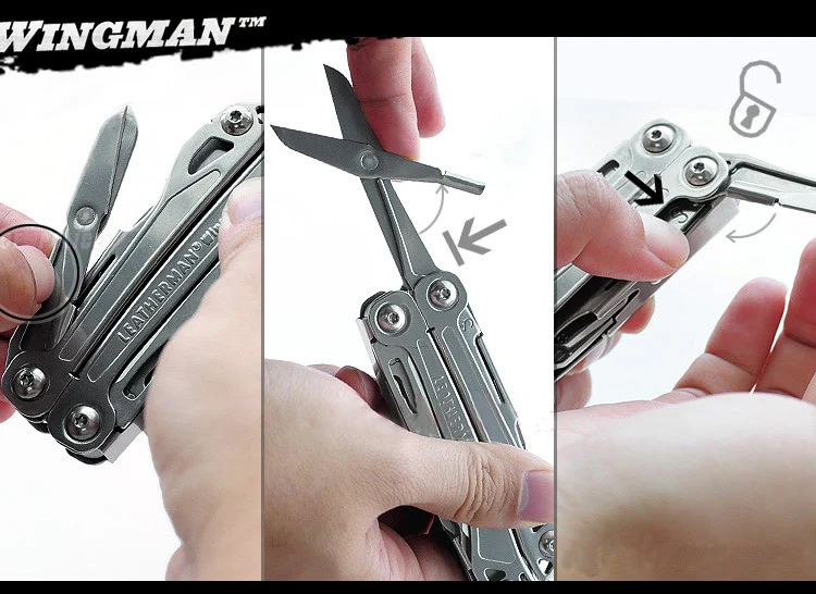 Мультитул LEATHERMAN-Wingman, нержавеющая сталь