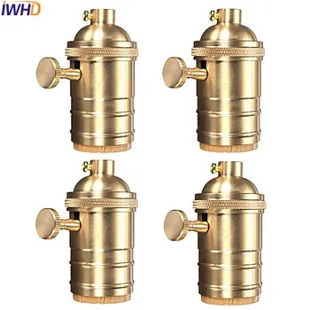 

IWHD Vintage E27 Socket Lamp Holder Soquete Douille E27 Vintage Light Edison Socket Lampholder Base Industrial Retro