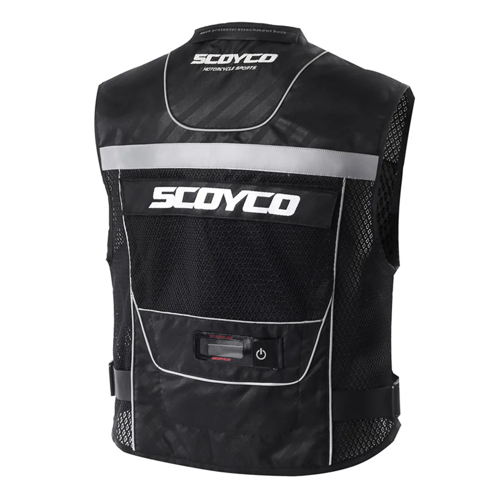 

SCOYCO Reflective Safety Vests Clothing Motorcycle Reflecting Racing protective Vest Visbility Moto Security Motorbike Led Light