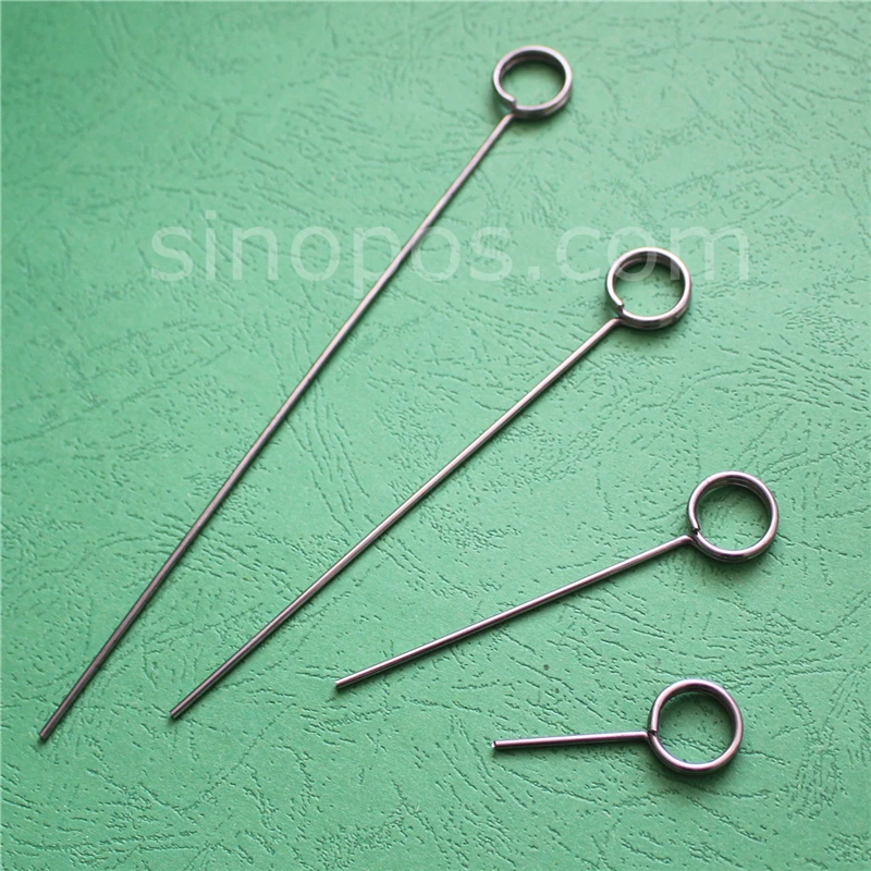 Floral Card Holder Picks, stainless steel wire coil loop ring sign clip flower arrangements food name tag memo DIY metal display