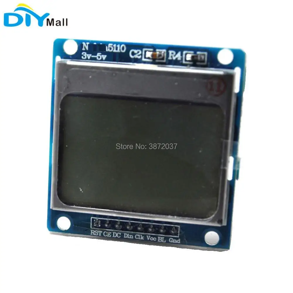 1.6 nokia 5110 lcd module w blue backlight for arduino brands