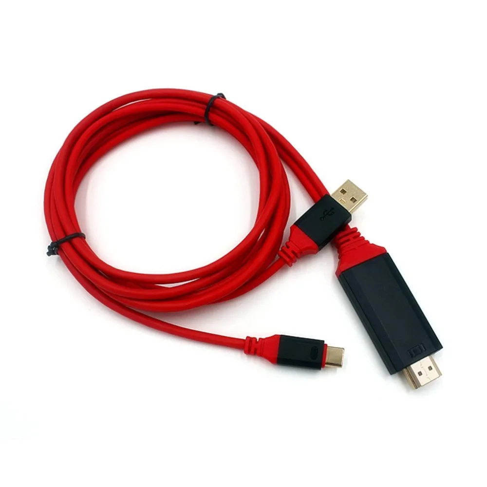 

USB 3.1 Type C Cable USB-C to 4K HDMI HDTV Adapter Cable Plug & Play High Speed Converter For Samsung Galaxy S8 for Macbook