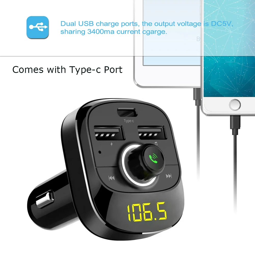E0219 Bluetooth Car Kit MP3 Player Transmitter -10
