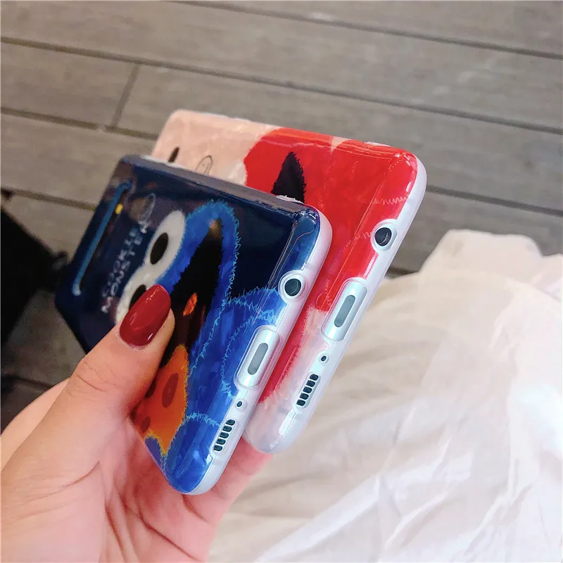 Чехол HYSOWENDLY Cute Elmo для телефона Samsung Galaxy S8 S9 S10 Plus мягкий силиконовый чехол IMD пар из