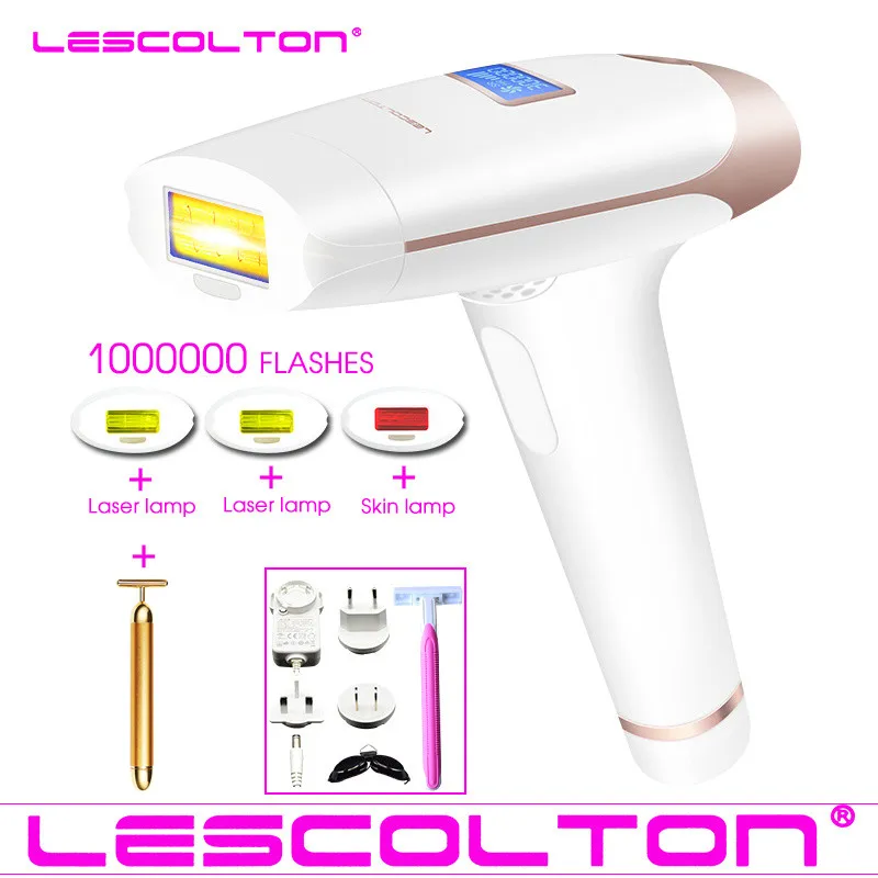 Лазерный эпилятор lescolton 1000000 раз, 4 в 1, Эпилятор IPL, эпилятор для удаления волос с ЖК-дисплеем, лазерное постоянное бикини