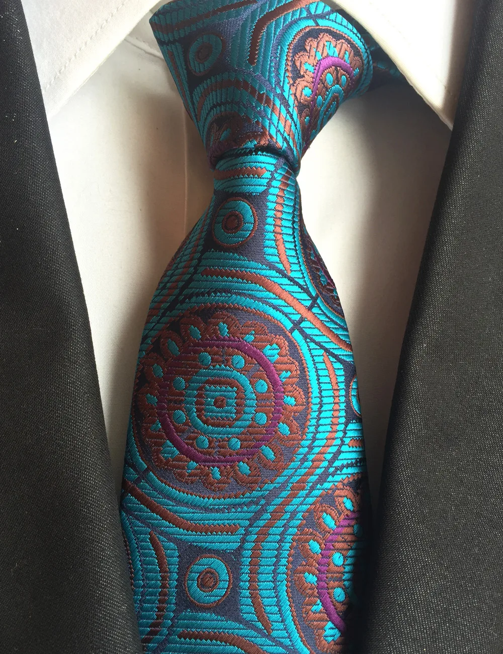 Lingyao новый дизайн галстук 8 см формальный повод Галстуки Топ Роскошные Человек галстук (из 2400 стежков красочные нити)