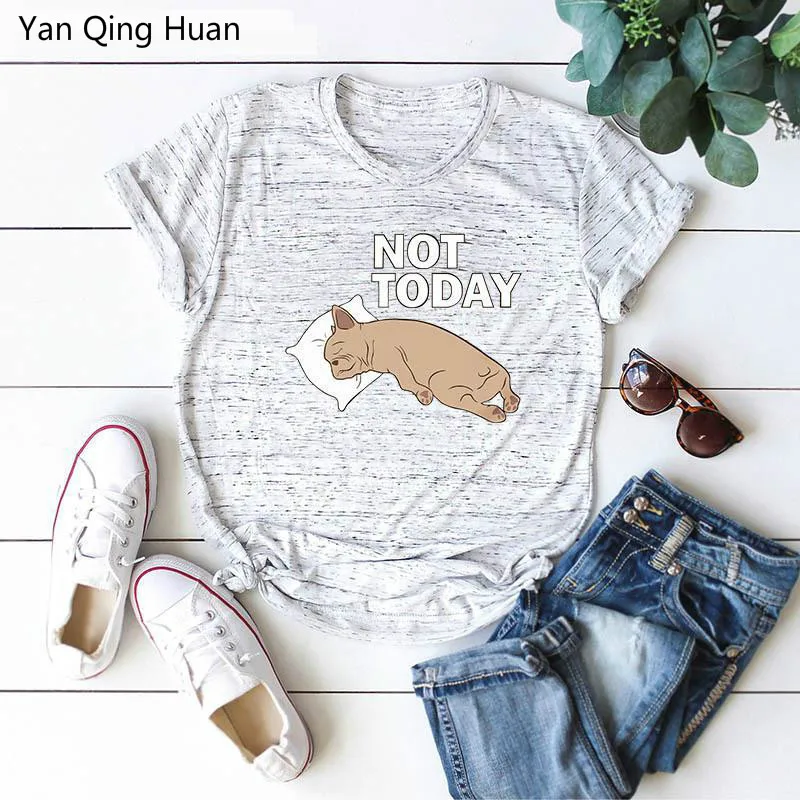

S-5xl Plus Size Casual Loose Women's Tees Summer New Cute Animal Puppy Print Harajuku Round Neck Short Sleeve Cotton T-shirt Top