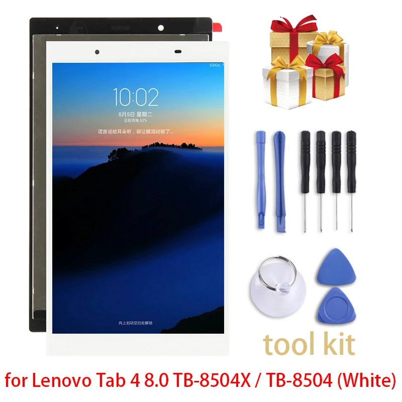 

New for Lenovo Tab 4 8.0 TB-8504X / TB-8504 LCD Screen and Digitizer Full Assembly repair parts