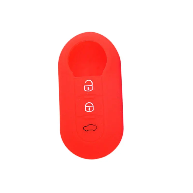 

car accessories araba aksesuar key cover case for Fiat 500 3 Buttons Flip Remote Blank Auto Parts 3 buttons automobiles