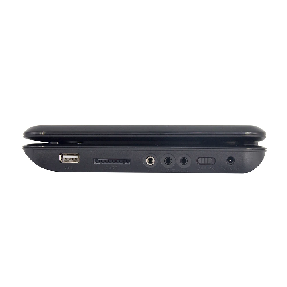  LONPOO Portable 9 inch DVD Player Swivel Screen Car charger USB SD Card Earphone TV FM Rechargeable