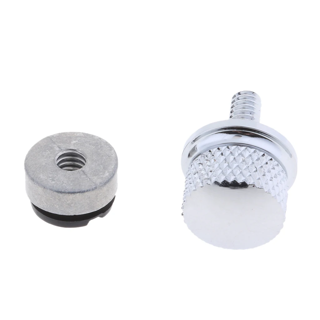 1 Set Chrome Billet Aluminum Nut Kit Seat Bolt Kit Fits For   Universal Motorcycle 15mm Thread Length 20mm Bolt Cap Dia 2019 New