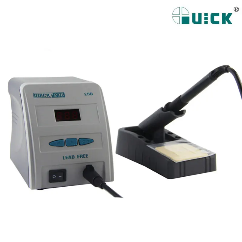 

Original portable small quick 236 lead free esd digital welding machine with ceramics heater element soldering iron handle