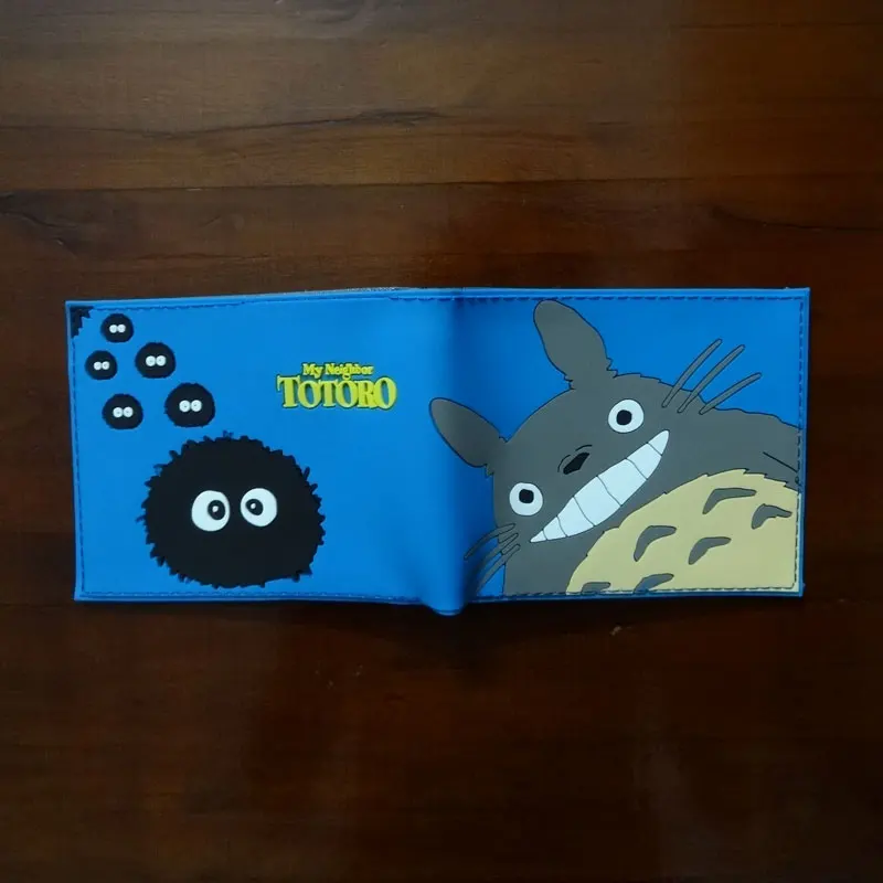 Kawaii с рисунком Тоторо бумажник carteira Аниме Короткие Кошелек подарок для детей мальчиков и девочек ПВХ кошельки