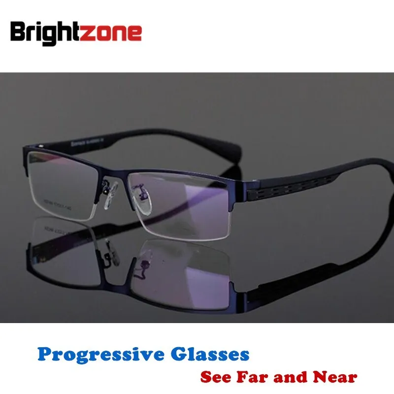 Brightzone высокое качество прогрессивные Мультифокальные очки для чтения для мужчин Пресбиопия дальнозоркость бифокальные очки де Грау видеть далеко и близко