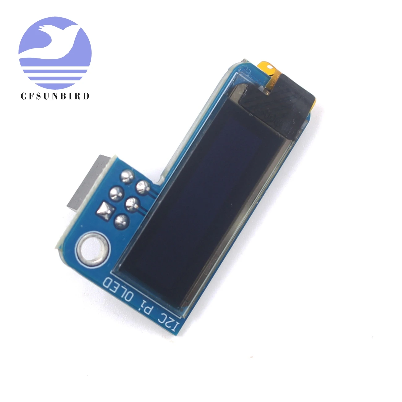 1 шт. PiOLED 0 91 дюймов IIC I2C 128x32 OLED монохромный экран для Raspberry Pi Zero SSD1306 Синий DC 3 V