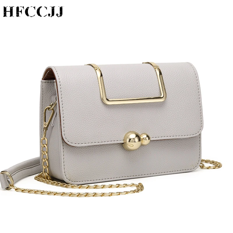 

NEW Fashion Gourd hardware Lock Women Bags Flap Bag Personality Leather Small Women Shoulder Bag Casual Women's Chain Bag HC035