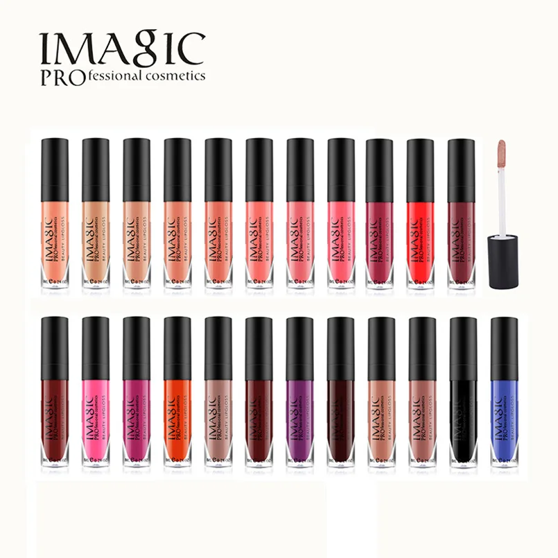

IMAGIC Moisturizer Lip Gloss Liquid Lipstick Cosmetic Long Lasting 23color Matte Lipgloss Lipstick Lips Makeup Waterproof Tint
