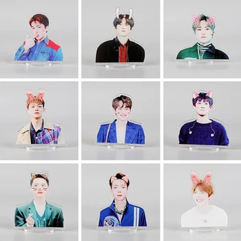 

EXO Members Kawaii Standing Action Figure Doll Acrylic Stand Action Table Decor Stationery Set