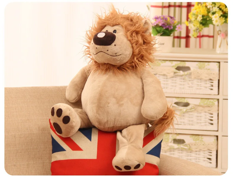 new arrival Africa lion large 50cm plush toy lovely lion soft doll throw pillow birthday gift w1723