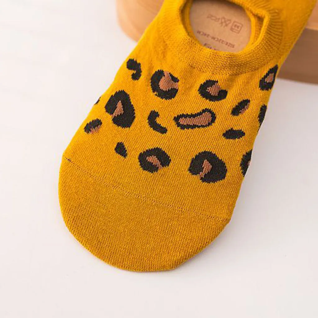 Удобные хлопковые носки с леопардовым принтом, женские тапочки, короткие мягкие летние тапочки, Нескользящие Calcetines DiverS Me#20