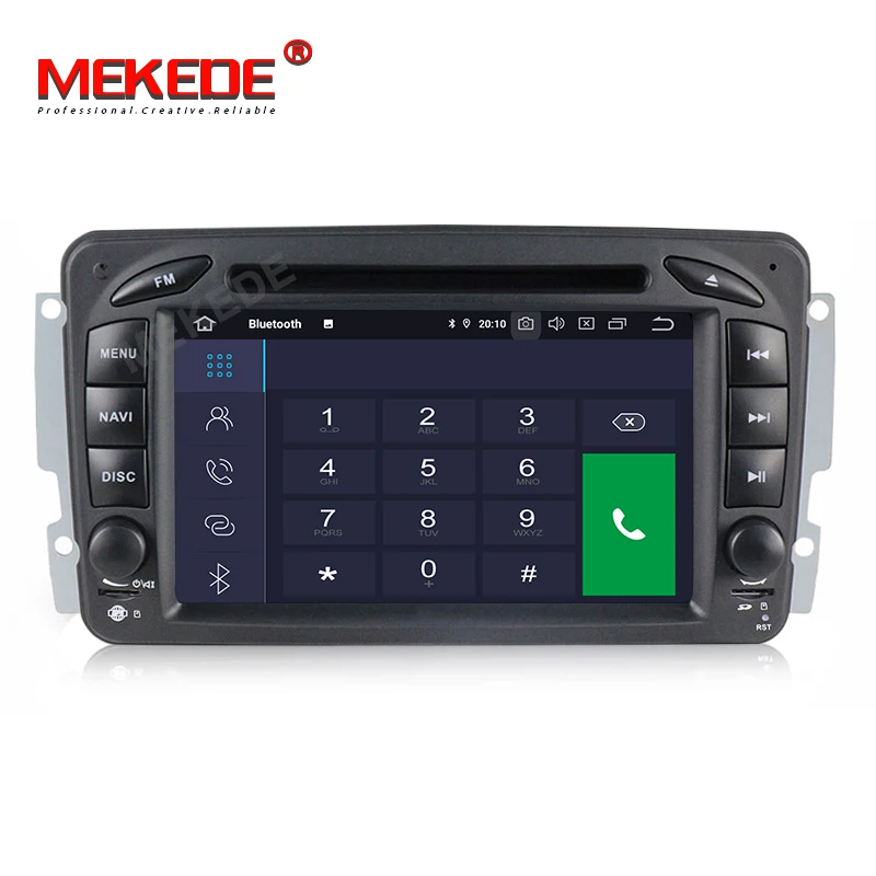 Sale 7" DSP IPS Android 9.0 4G 64G 2 DIN Car DVD player For Benz CLK W209 W203 W168 W208 W463 W170 Vaneo Viano Vito E210 C208 GPS PC 3