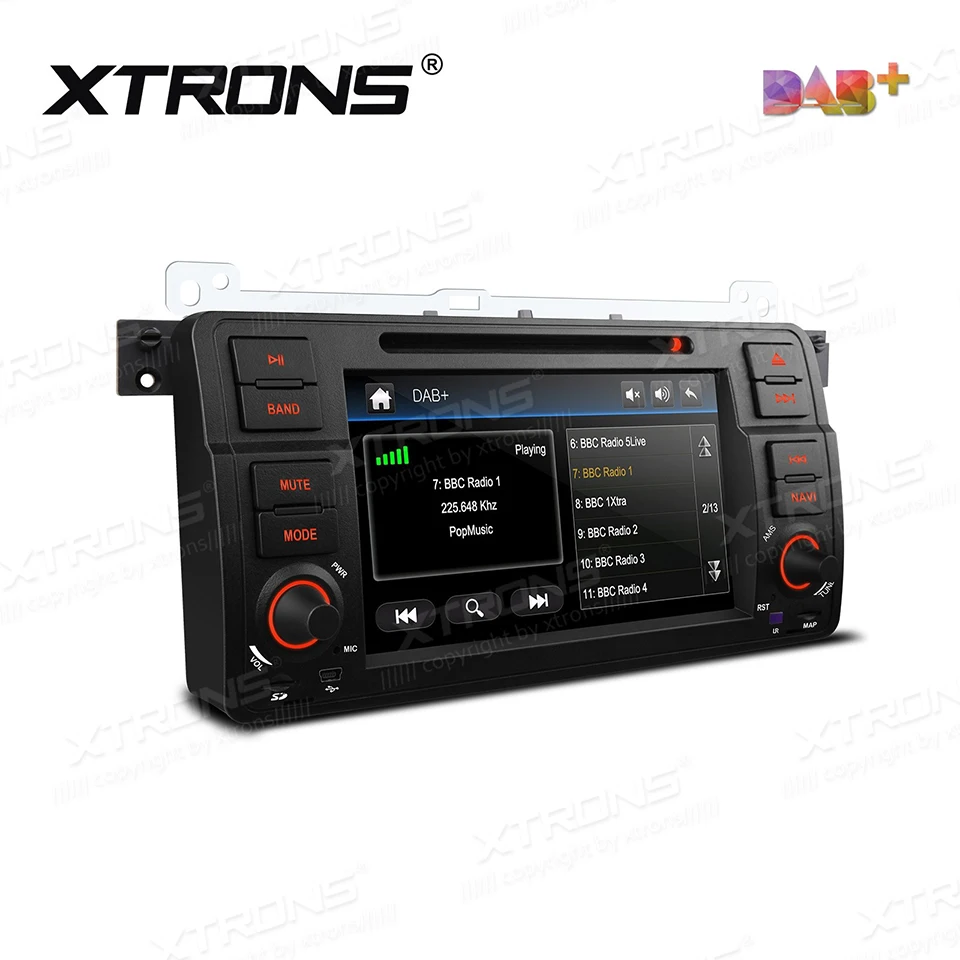 

7" DAB+ 1 Din Radio Car DVD Player GPS For BMW E46 Sedan Coupe Convertible Touring Hatchback M3 Rover 75 MG ZT CANBus RDS Stereo