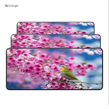 Mairuige Pink Flowers Large Gaming Mouse Pad Gamer Locking Edge PC Keyboard Mouse Mat Gaming Mousepad for CS GO LOL Dota Game 1000 500mm old world map anti slip large gaming mouse pad locking edge desk mousepad mat for lol surprise cs go dota 2 gamer