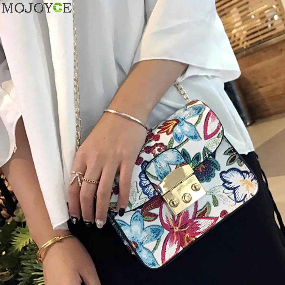 Flower Printed Women Leather Handbags Mini Chain Bag PU Shoulder Crossbody Bag Women Mssenger Bags Small Handbag Mini Bolsas Flower Printed Women Leather Handbags Mini Chain Bag PU Shoulder Crossbody Bag Women Mssenger Bags Small Handbag Mini Bolsas
