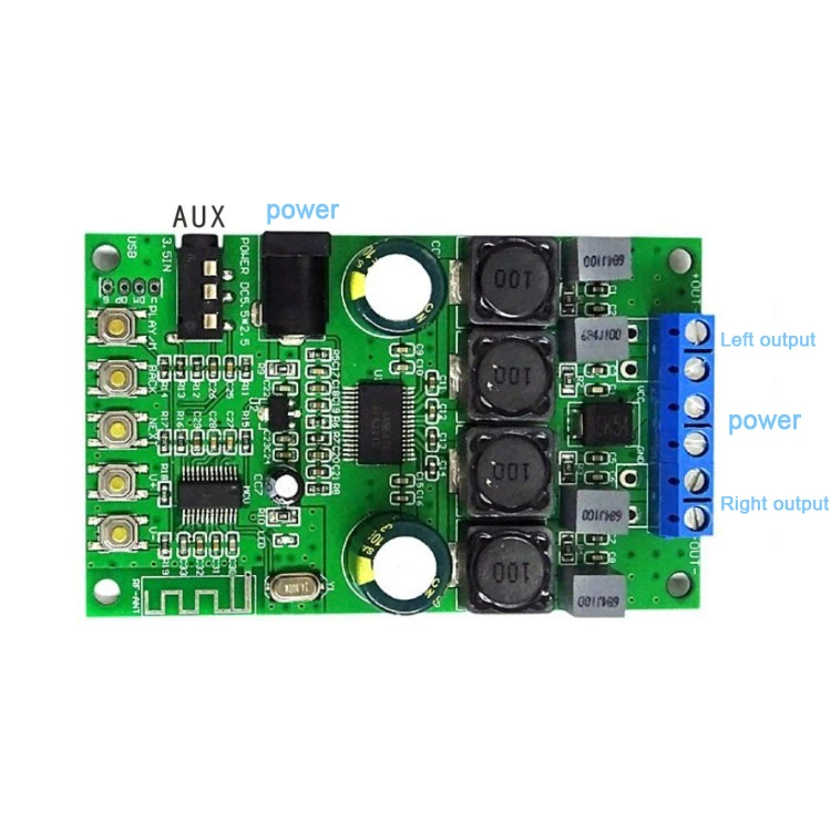 Bluetooth 5 0 аудио приемник беспроводной модуль TPA3118D2 30 Вт + стерео усилитель плата для